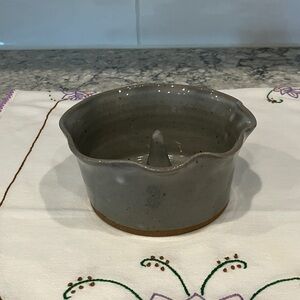 Gray Ceramic Apple Baker Dish